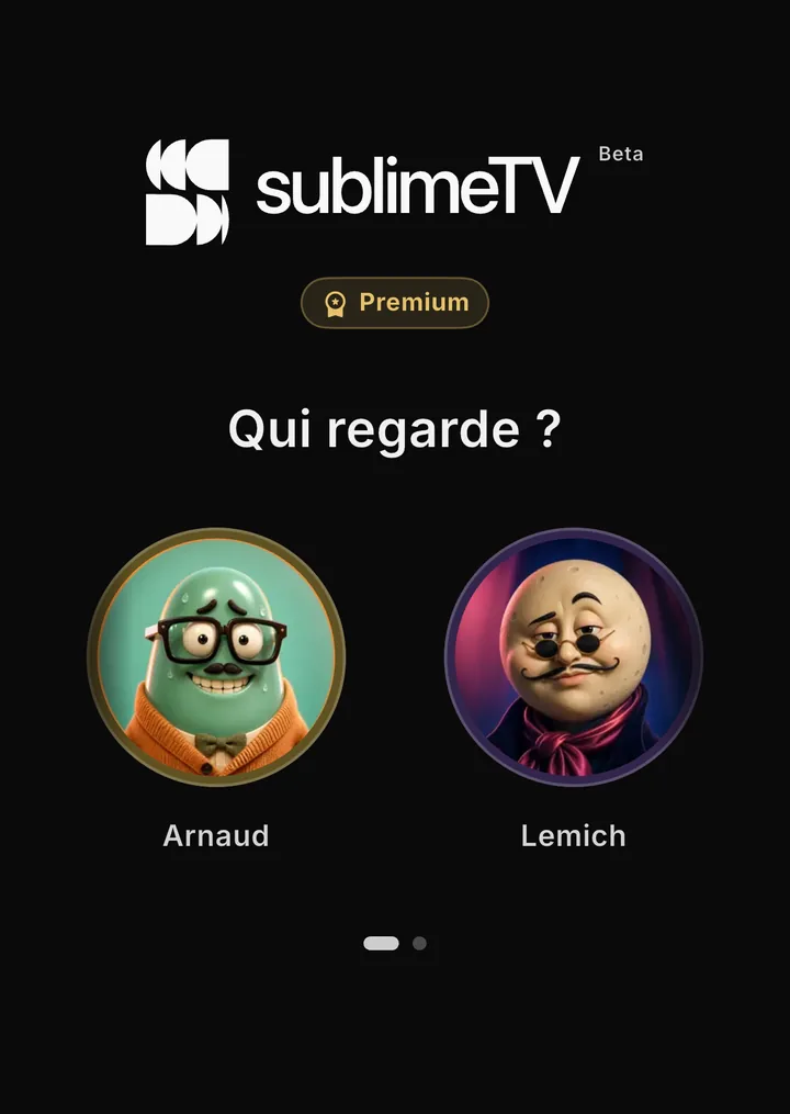 Sélection de profil « Qui regarde ? »